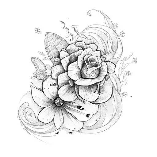 Scorpio With Flowers