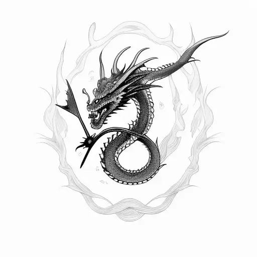 Dragon Background Katana
