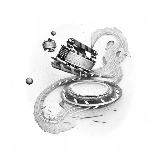 A Cinematic Film Reel Transforming Into A Winding Road Leading To Different Travel Destinations