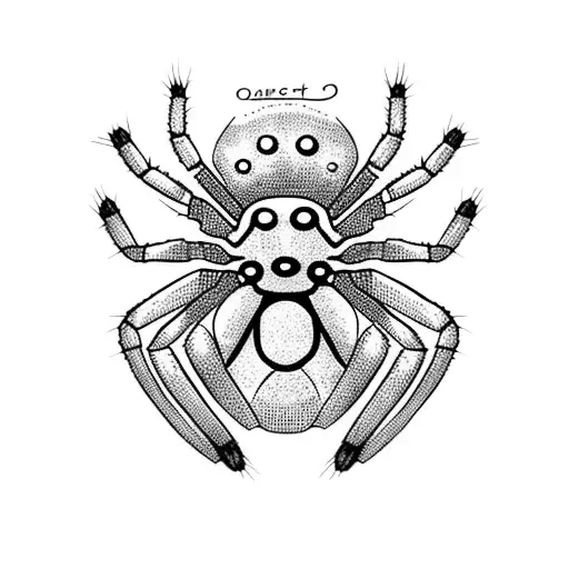 Spider With Barbwire On Its Body