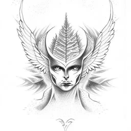 Tree Of Satan And Angel