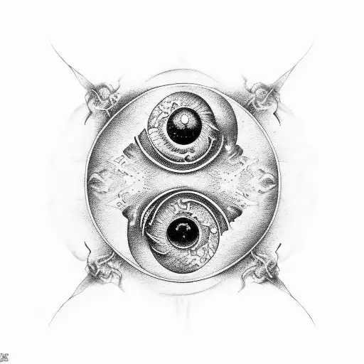 Dragon Eyes In Yin Yang