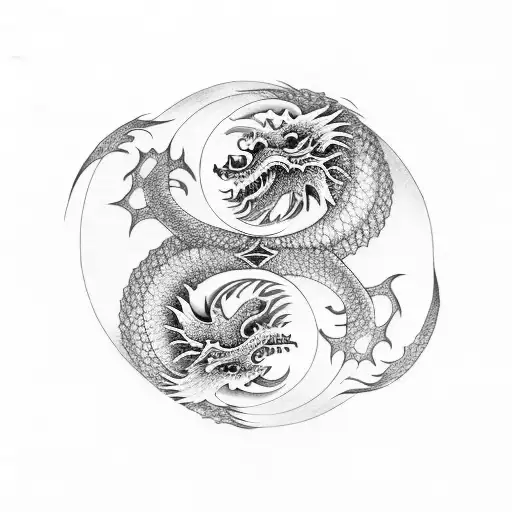 Dragon Eyes Yin Yang