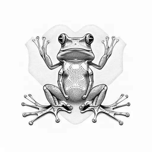 Frog Made Whit Geometrics Forms