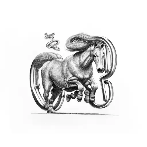 1999 Dodge Ram 2500 With 2 Horse Shoes In Back