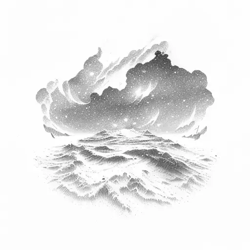 Northern Lights Galaxy Sky Ocean Beach