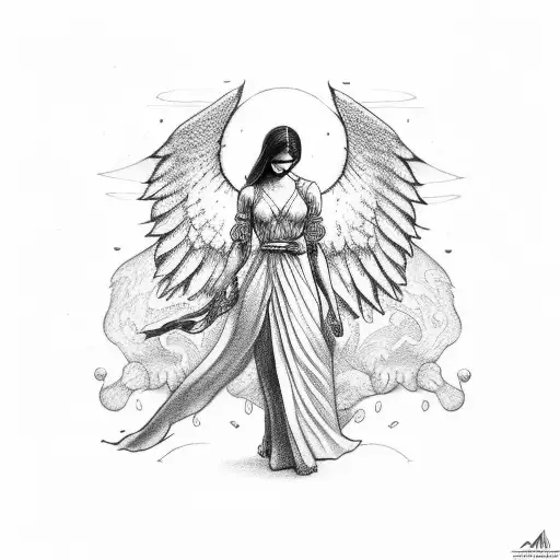 Angel Holding A Gorde