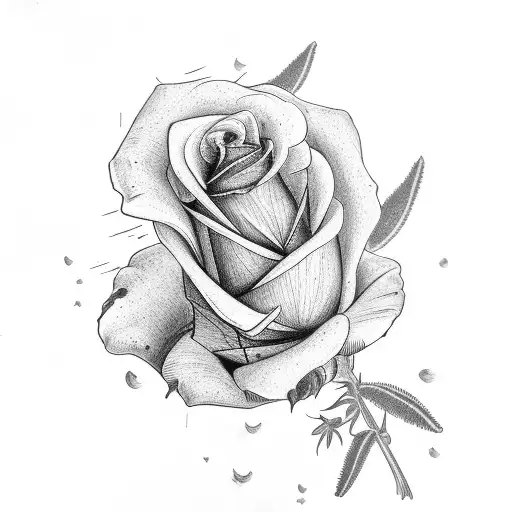 The Word Rosemary With A Rose Growing Around The R