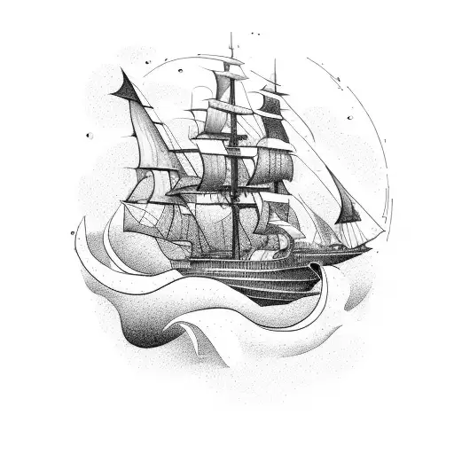 A Ship In Her Long Travel Like Life