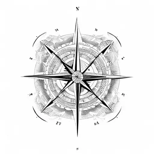Compass Rose Polynesian Style