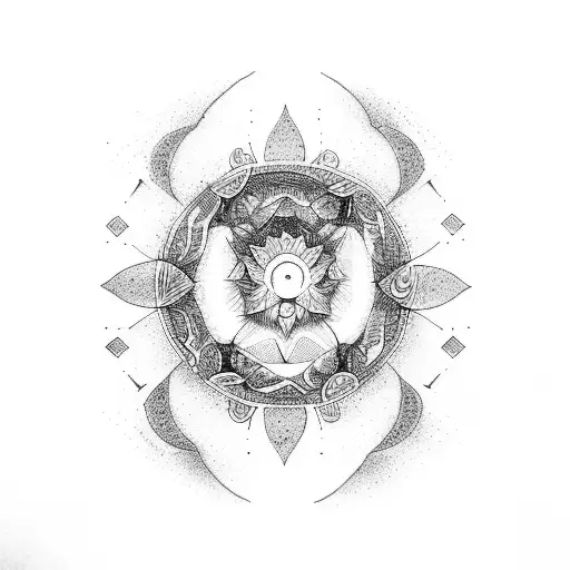 Half Moon Hecate Mandala