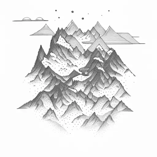 An Intricate Design Of A Mountain Range With A Hidden Theatre Stage Within