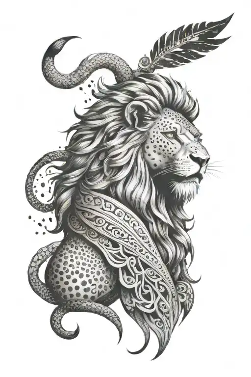 Lion Is Warrior Meta Man