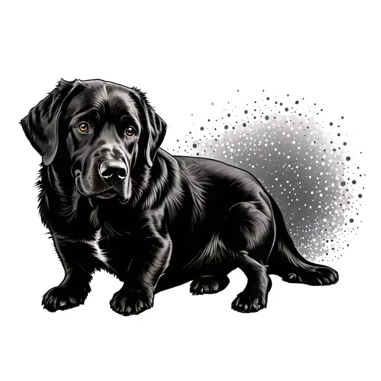 Dog Black English Labrador Retriever Memorial