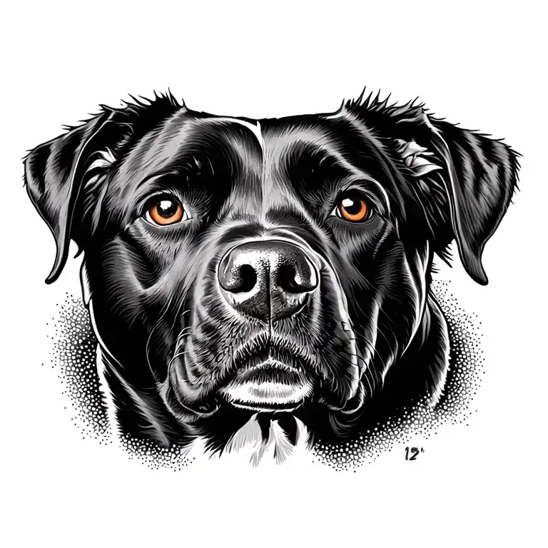Dog Black English Labrador Retriever Memorial