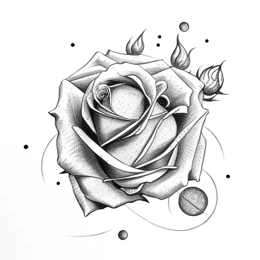 Roses With Sun And Moon