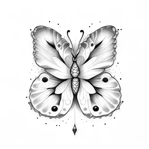 Word Free With Butterflies