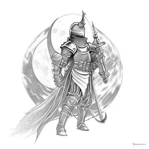 Knight With A Cresent Moon