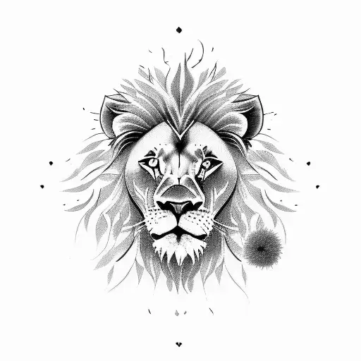 A Lion With The Word 'Daughter'