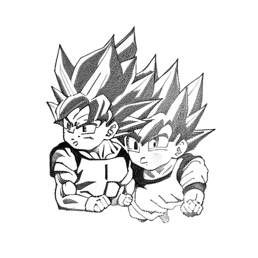 Goku And Vegeta Training Together