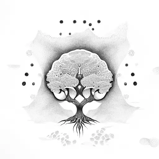 Tree Of Life With Water