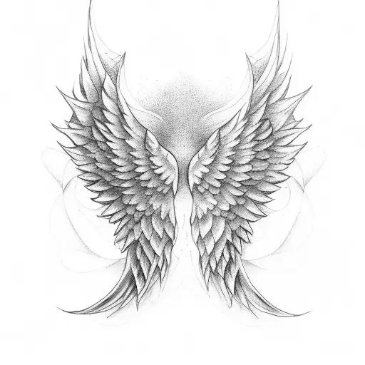 One Angel Wing For Forearm