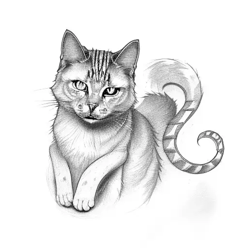 Ghost With Cat And Letter D