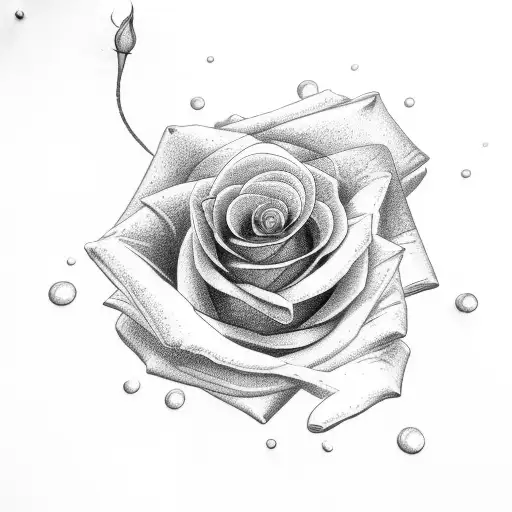 Rose With Stem As The Name Tanjelyn
