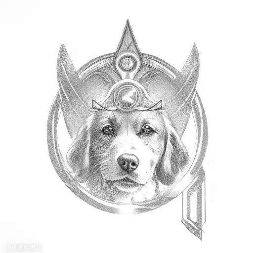 Josie With A Halo On Top Of The J Leukemia Ribbon For The O And A Dog Paw At The Top Of The I