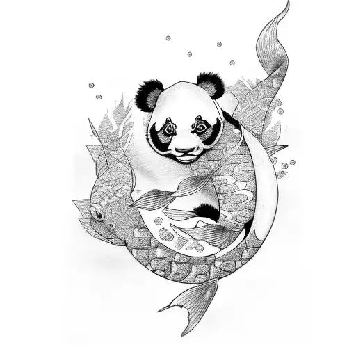 Koi Fish Panda