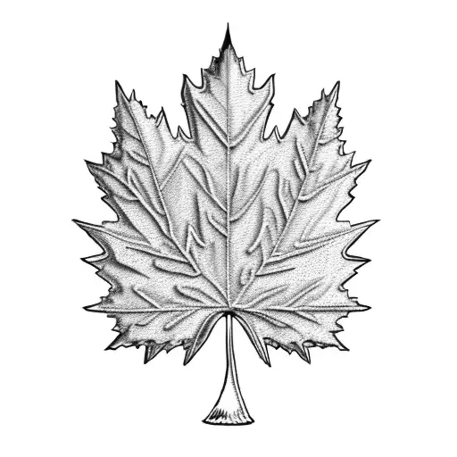 Maple Leaf Filled With Union Jack And Ukrainian Flags