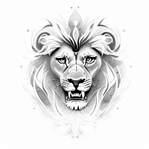 Full Sleeve Tattoo Containing Lion Warrior War Compas And Flower