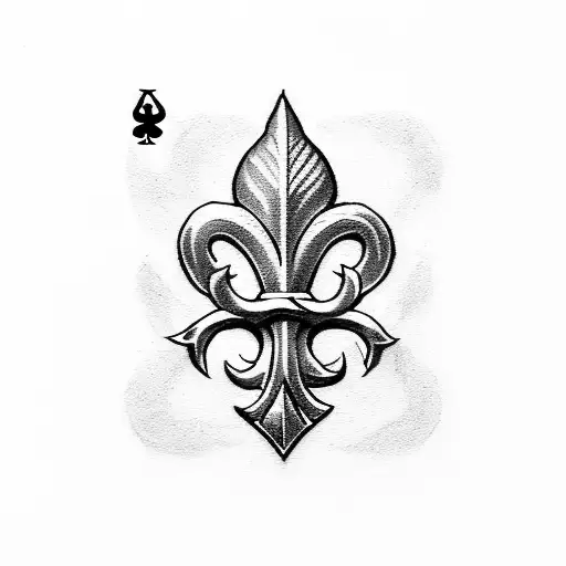 Fleur De Lis Playing Card