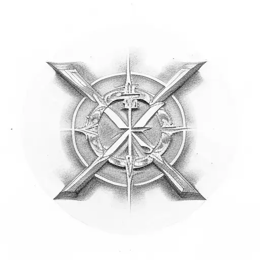 Christian Cross With The Date 16 January 1978 In Roman Numerals