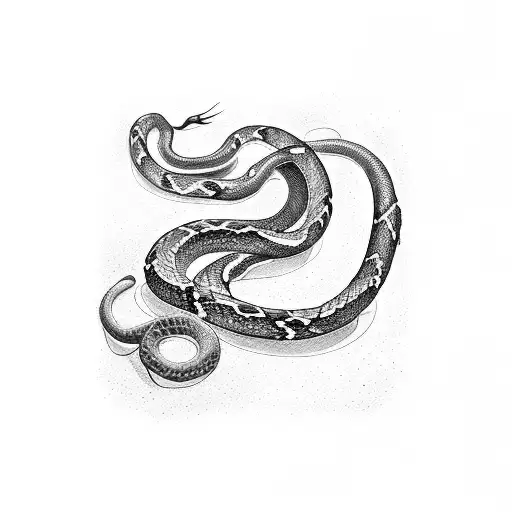 Knife With Snake Wrapped Around