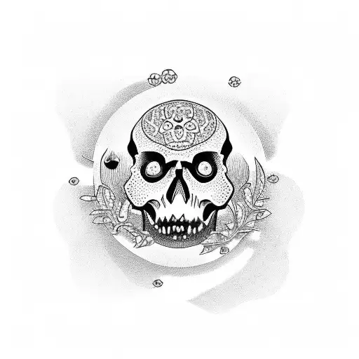 Circle Three Skull