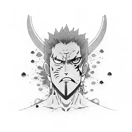 Roronoa Zoro Half Sleeve