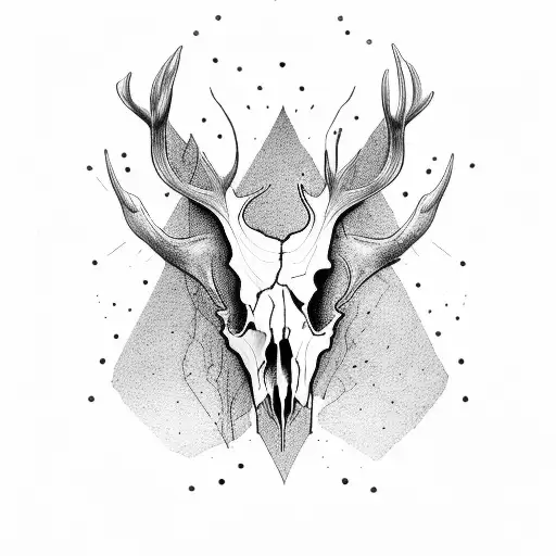 Fineline Elk Skull