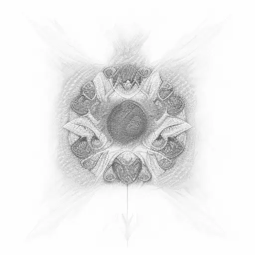 An Abstract Representation Of The Breath's Energy Flow In Vibrant Colors