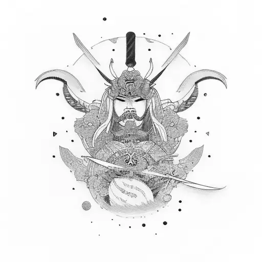 Luna Sangrienta Con Samurai