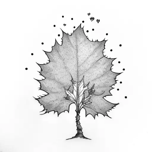 Maple Sapling With Dr Suess Quote