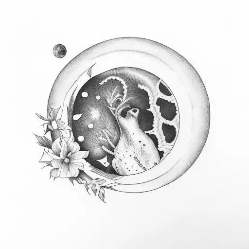 Full Moon With The Date December 27Th 2023 And The Name Anne Marie Boss And Narcissus Flower