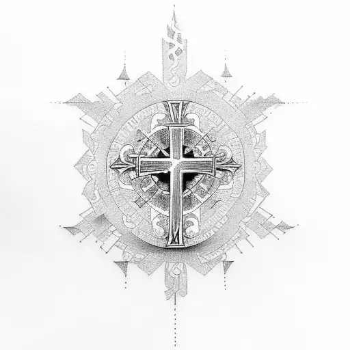 Christian Cross With Scripture