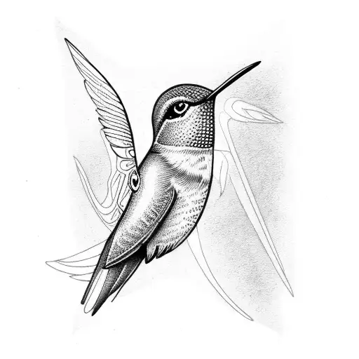 Humming Bird Holding Puzzle Piece