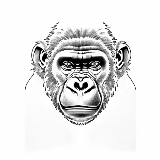 Gorilla Holding A Bag Full Of Money