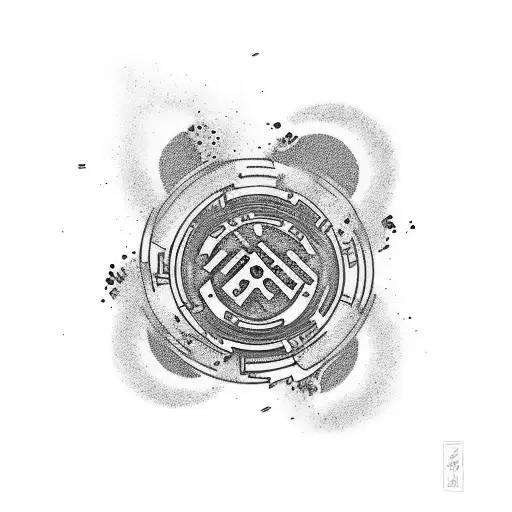 House Music Themed Tattoo With A Touch Of Kintsugi