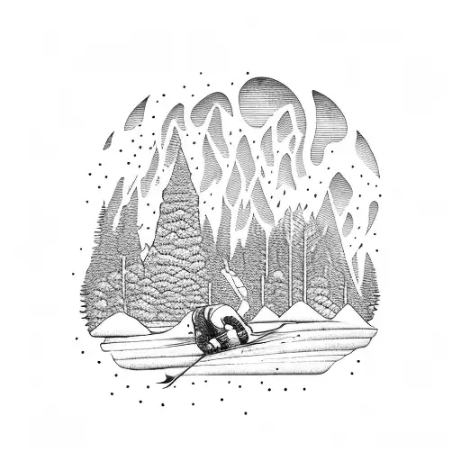 Skiing In Summer In A Car