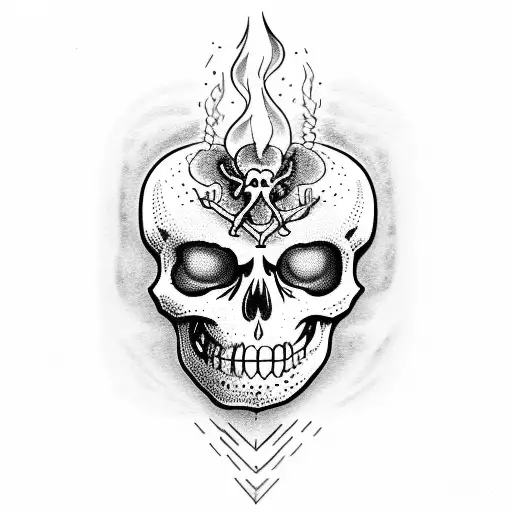 Skeleton Lighting Cigar