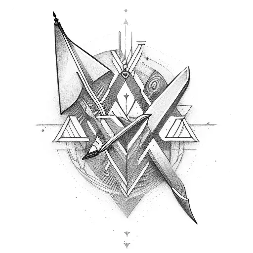 Sharp Arrow That Goes Underneath The Word Carder