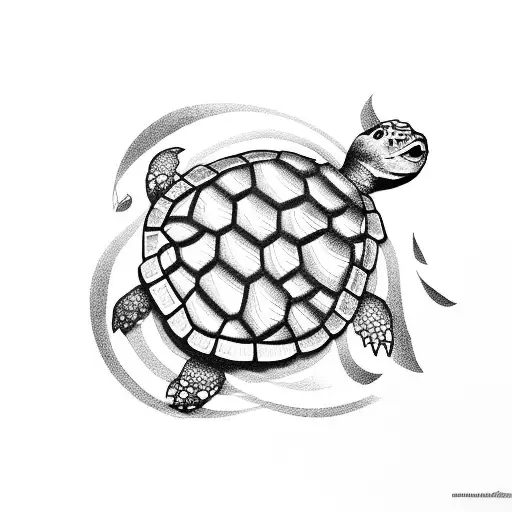 Turtle Made Of Music Notes